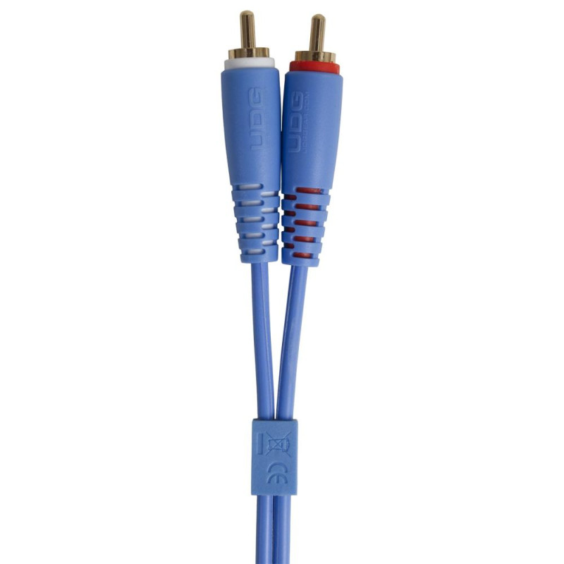 Set RCA Straight-RCA Angled Blue 3m (U97005LB)