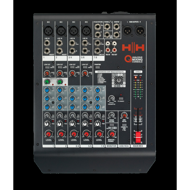 HH ELECTRONICS Q8FX Мікшерний пульт