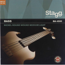 STAGG G BA-4500 Струни для бас-гітари, нікель, кругла обмотка, 45-100