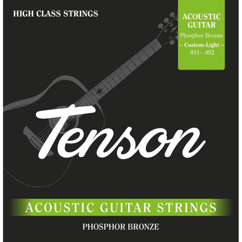 Струни для акустичної гітари Tenson Phosphor Bronze, 11-52