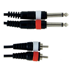 Інсертний кабель GEWA Basic Line 2x Mono Jack 6,3 мм/2x RCA (6 м)