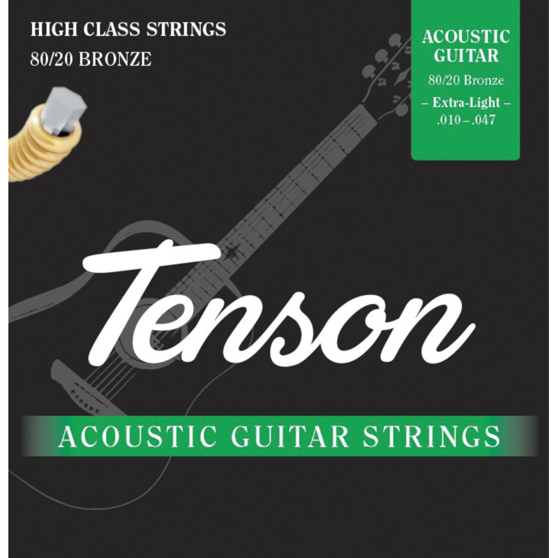 Струни для акустичної гітари Tenson 80/20 Bronze, 10-47
