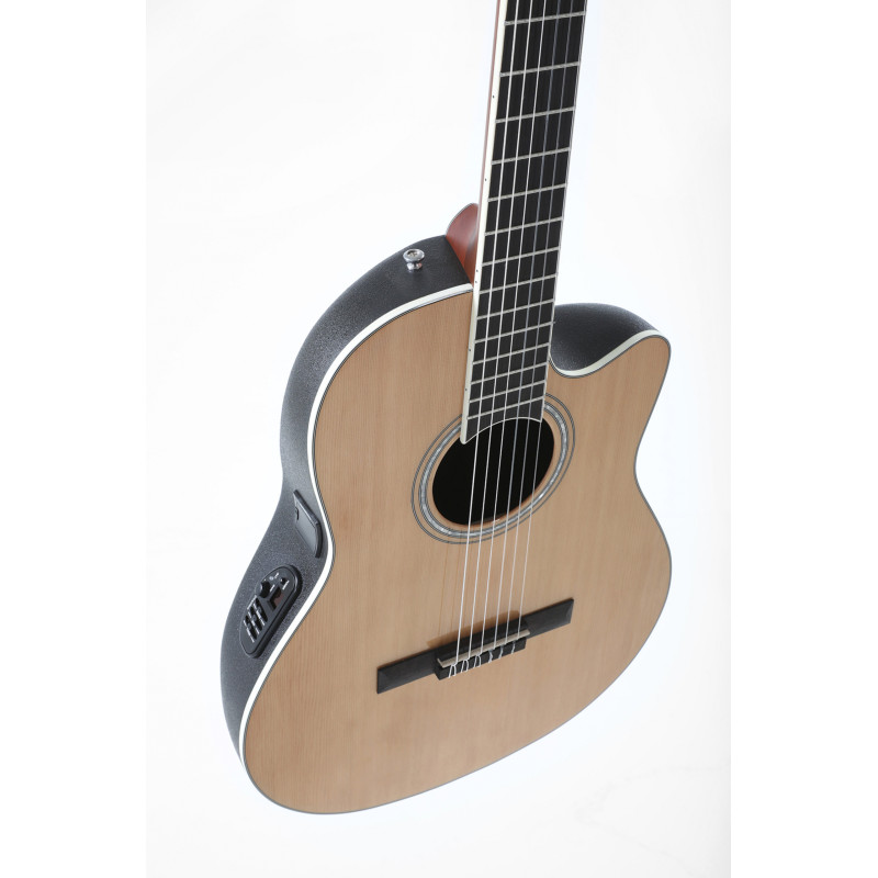 OVATION Celebrity Traditional CS24C Cedar Mid Cutaway Nylon Natural Акустична гітара з датчиком