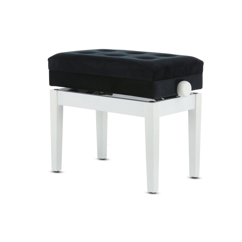 Банкетка для фортепіано GEWA Deluxe Compartment White Matt