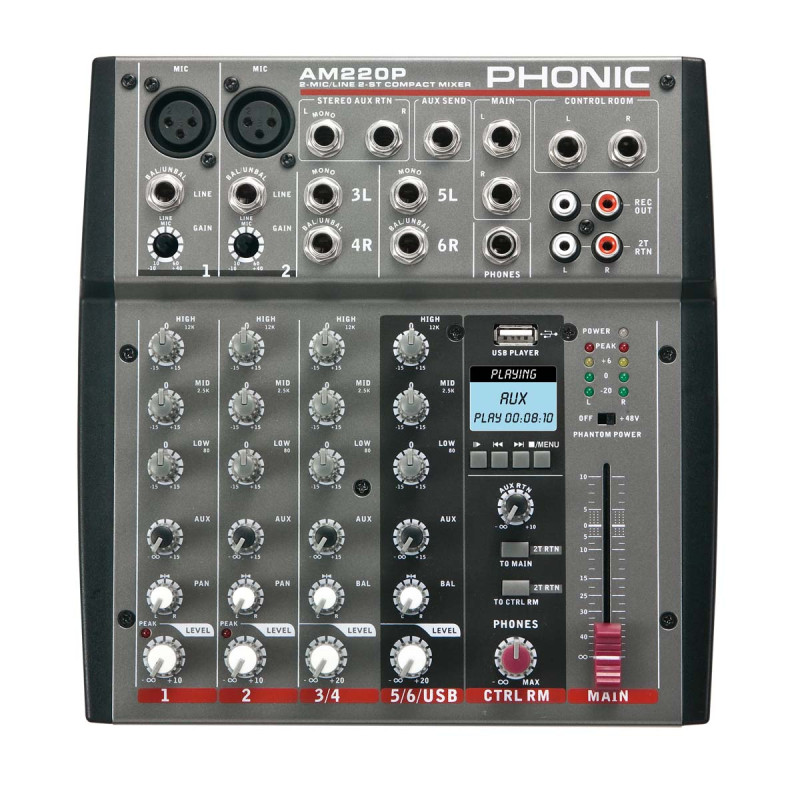 PHONIC AM 220 P Микшерный пульт
