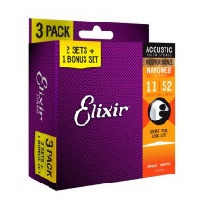 ELIXIR PB NW CL (3 Pk) Струни для акустичної гітари