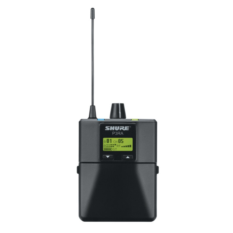 SHURE P3RA=-K12 Преміальний бодіпак-приймач PSM300, діапазон K12 (614–638 МГц)