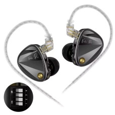 KZ AUDIO VADER PRO BLACK BASS TUNING EDITION NO MIC Тріодинамічні Hi-End IEM з тюнінгом басу чорний