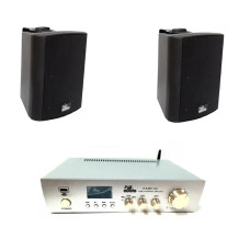 4ALL AUDIO SET 2xWALL 420 IP Black 1xPAMP-60-BT Комплект уличной акустики с Bluetooth-усилителем