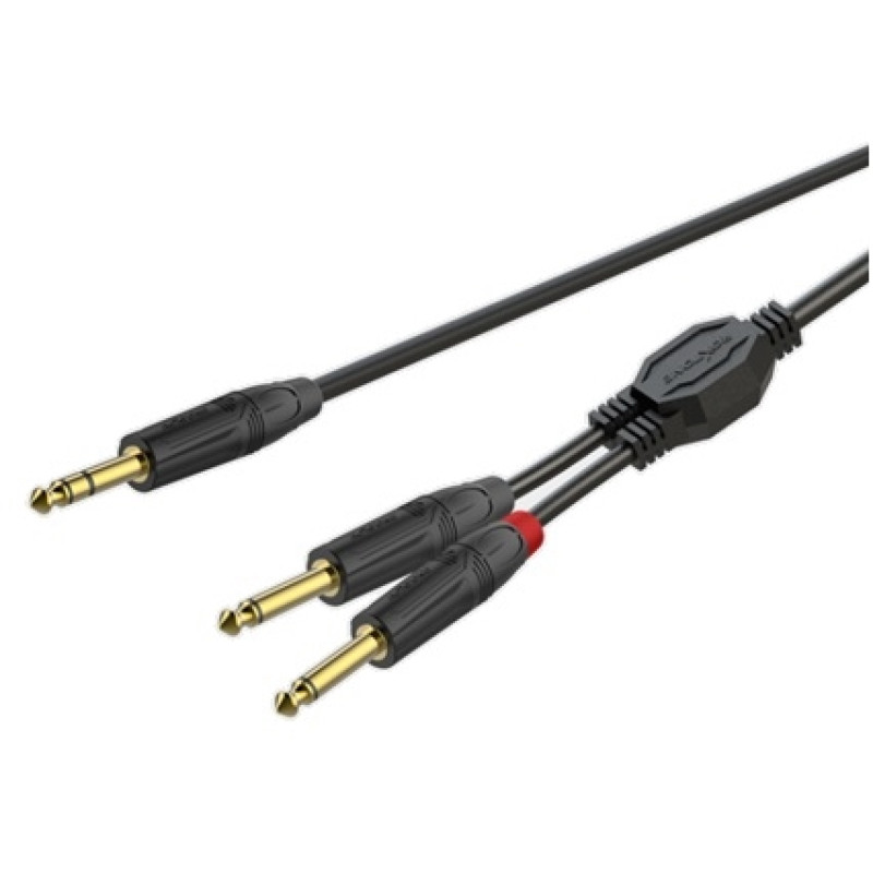 Готовий сполучний аудіокабель Roxtone GPTC130L6, 2х0.22 кв. мм, вн. діаметр 5 мм, 6 м
