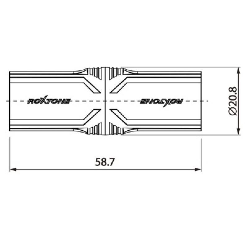 Перехідник Roxtone RA3XMM XLR male (тато) - XLR male (тато)