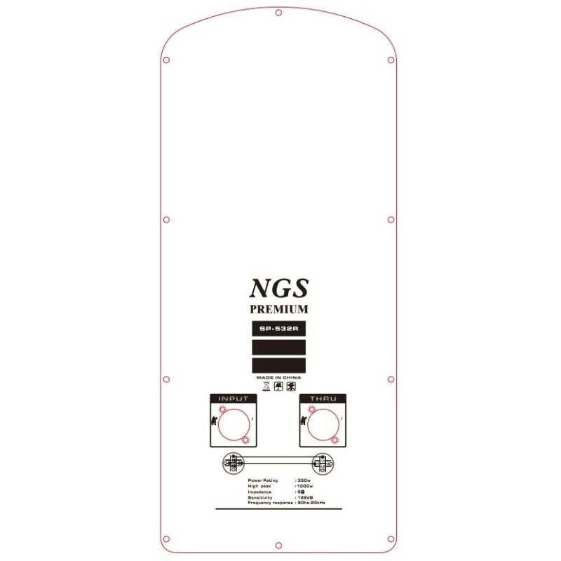 Пассивная акустическая система NGS Premium SP-532R 15" 350Вт, 8 Ом