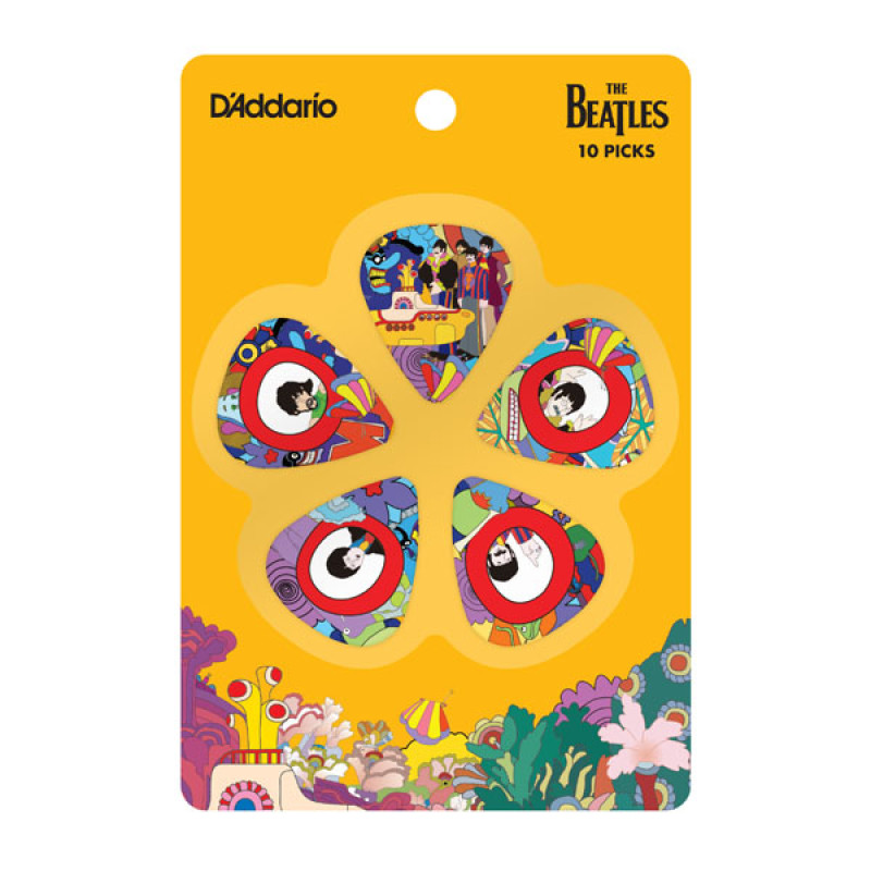 D`ADDARIO YELLOW SUBMARINE 50TH ANNIVERSARY GUITAR PICKS (HEAVY)