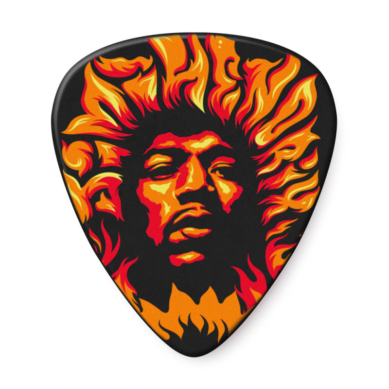DUNLOP JIMI HENDRIX '69 PSYCH SERIES VOODOO FIRE GUITAR PICK (HEAVY) Медіатори