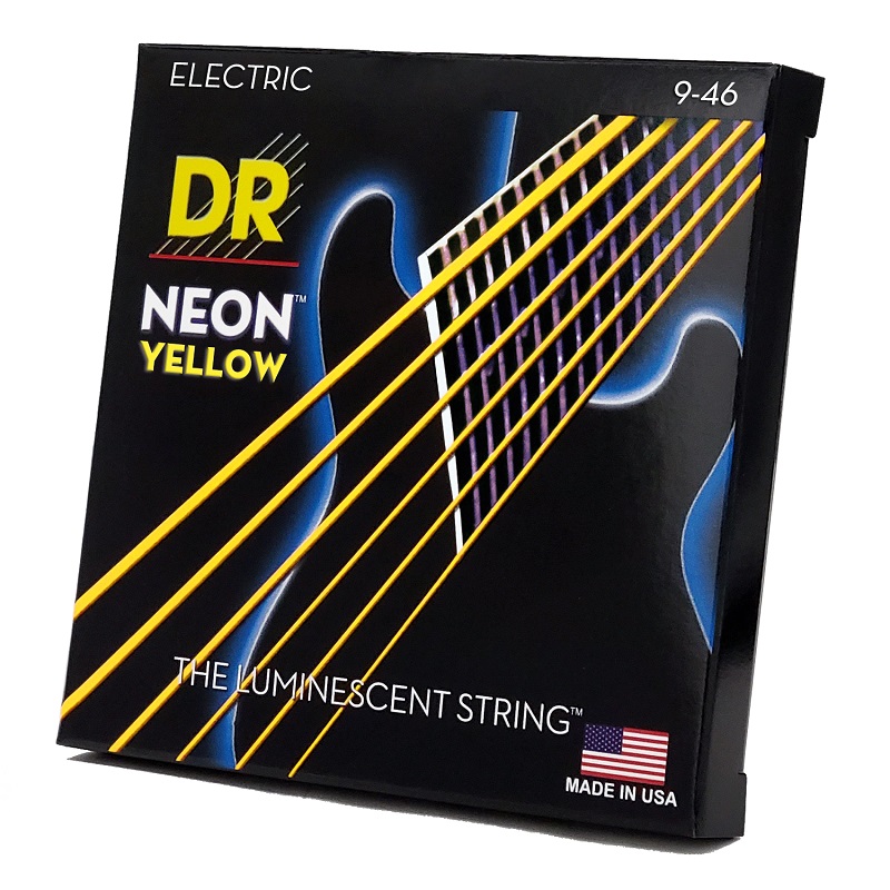 DR STRINGS NEON Yellow Electric - Light Heavy (9-46) Струни для електрогітари