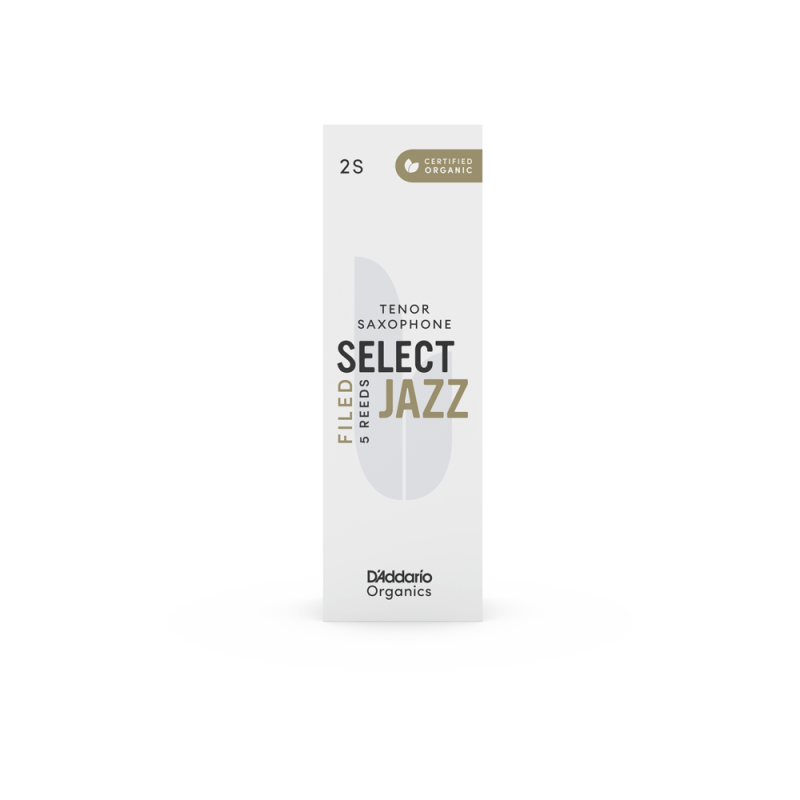D'ADDARIO Organic Select Jazz - Tenor Sax Filed 2S - 5 Pack