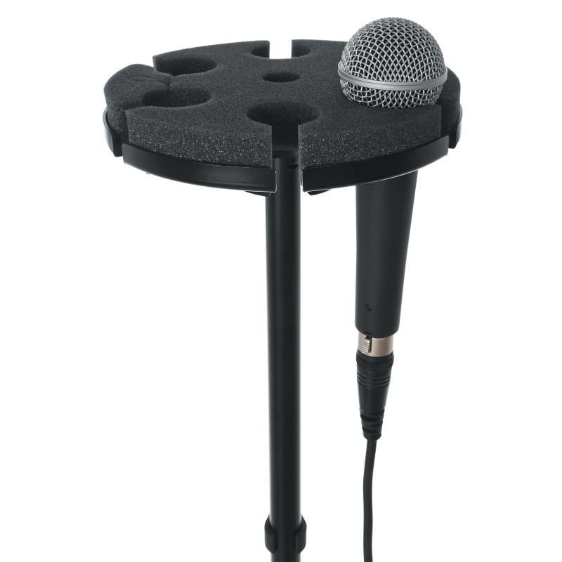 GATOR FRAMEWORKS GFW-MIC-6TRAY Multi Microphone Tray Holds 6 Microphones