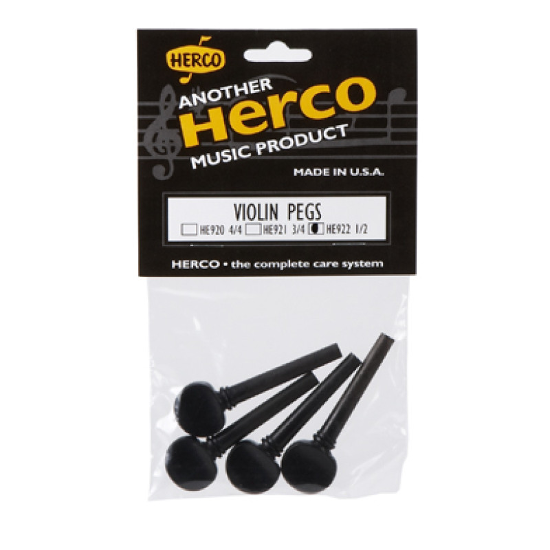 DUNLOP HE922 HERCO VIOLIN PEGS - 1/2 SIZE