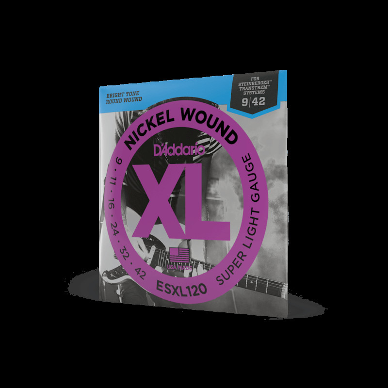 D‘ADDARIO ESXL120 XL NICKEL WOUND SUPER LIGHT DOUBLE BALL END (09-42) Струни для електрогітари