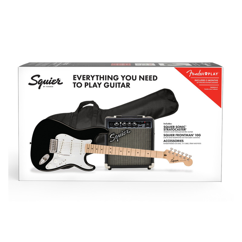 SONIC STRATOCASTER PACK MN BLACK Електрогітара