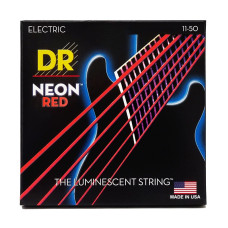 DR STRINGS NEON Red Electric - Heavy (11-50) Струни для електрогітари