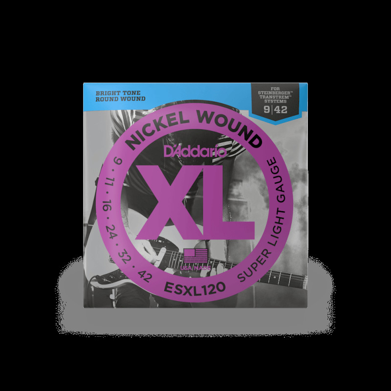 D‘ADDARIO ESXL120 XL NICKEL WOUND SUPER LIGHT DOUBLE BALL END (09-42) Струни для електрогітари