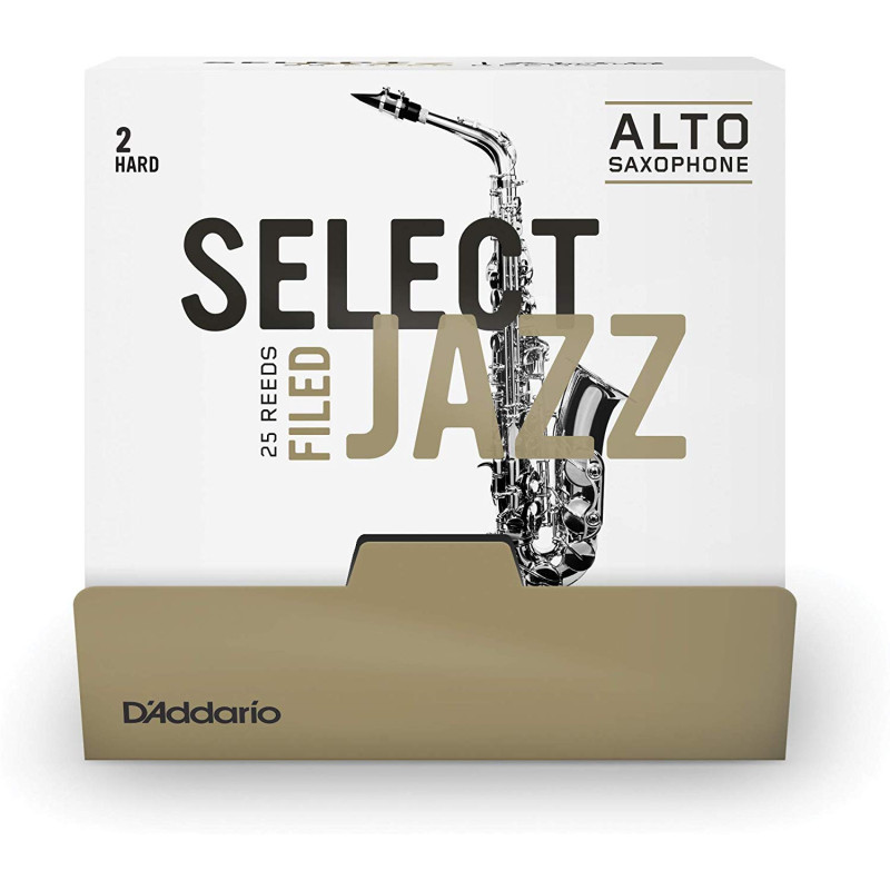 D`ADDARIO Select Jazz - Alto Sax Filed 2H - 25 Pack