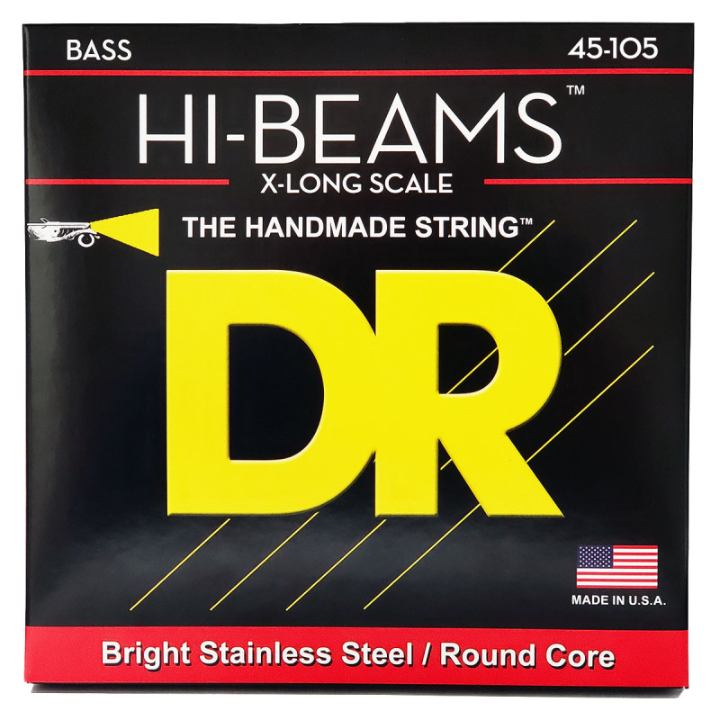 DR STRINGS HI-BEAM Bass - Medium - Long Scale (45-105) Струни для бас-гітари