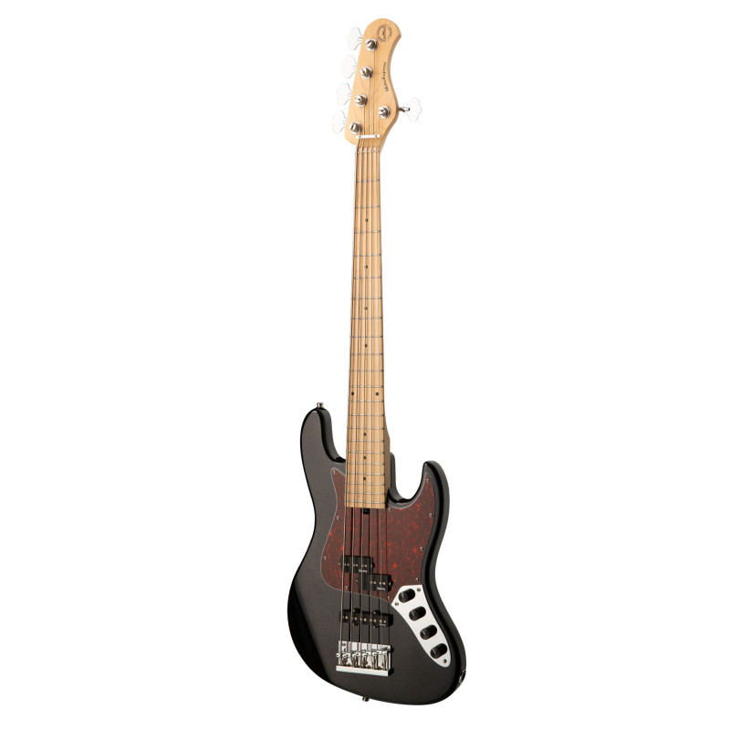 SADOWSKY MetroExpress 21-Fret Hybrid P/J Bass, Maple, 5-String (Solid Black High Polish) Бас-гітара