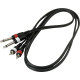ROCKCABLE RCL20932 D4 Patch Cable - 2 x RCA to 2 x TS Jack (1.5m)