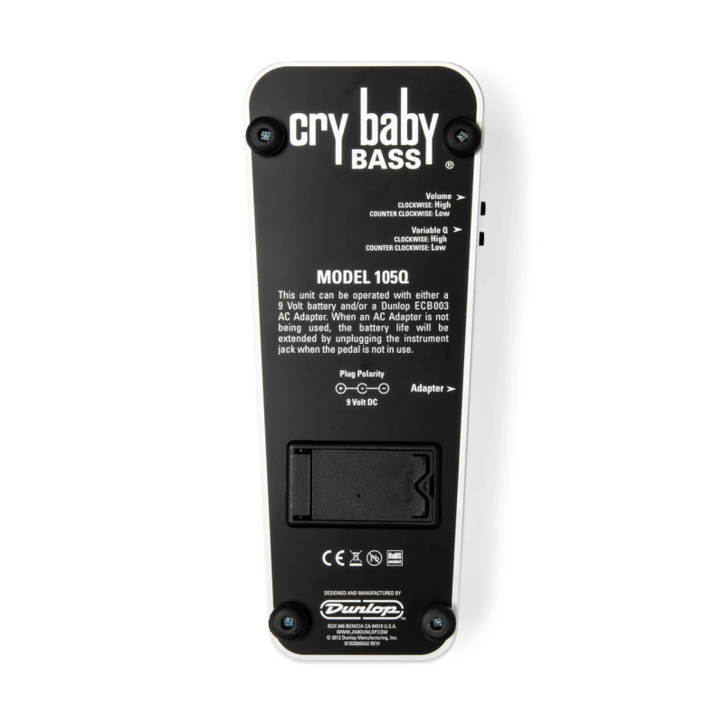 DUNLOP CRY BABY BASS WAH Педаль ефектів