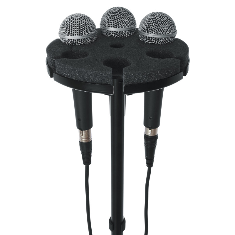 GATOR FRAMEWORKS GFW-MIC-6TRAY Multi Microphone Tray Holds 6 Microphones