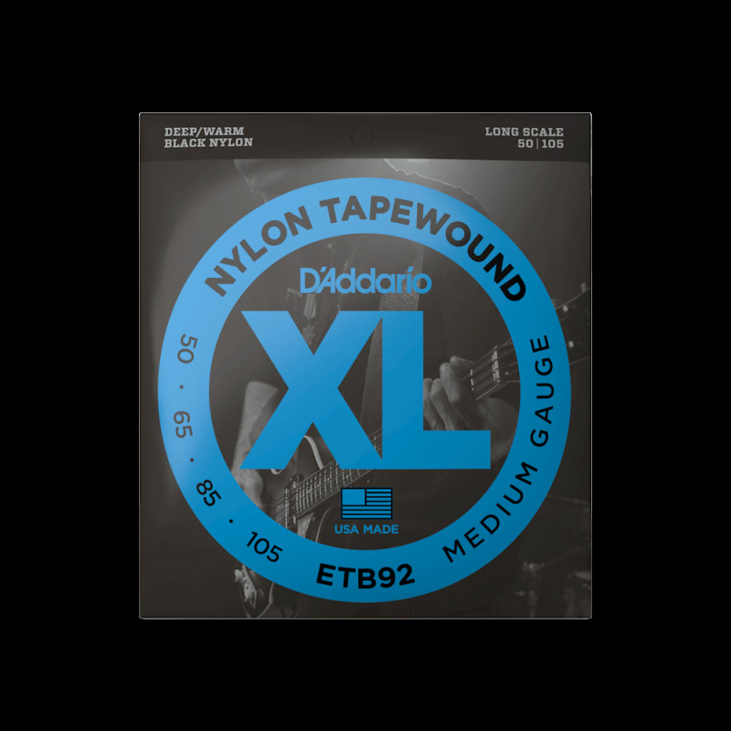 D‘ADDARIO ETB92 XL NYLON TAPEWOUND BASS (50-105) Струни для бас-гітари