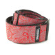 DUNLOP D6711 JACQUARD PAISLEY RED STRAP Ремінь для гітари