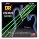 DR STRINGS NEON Green Bass - Medium - 5 String (45-125) Струни для бас-гітари
