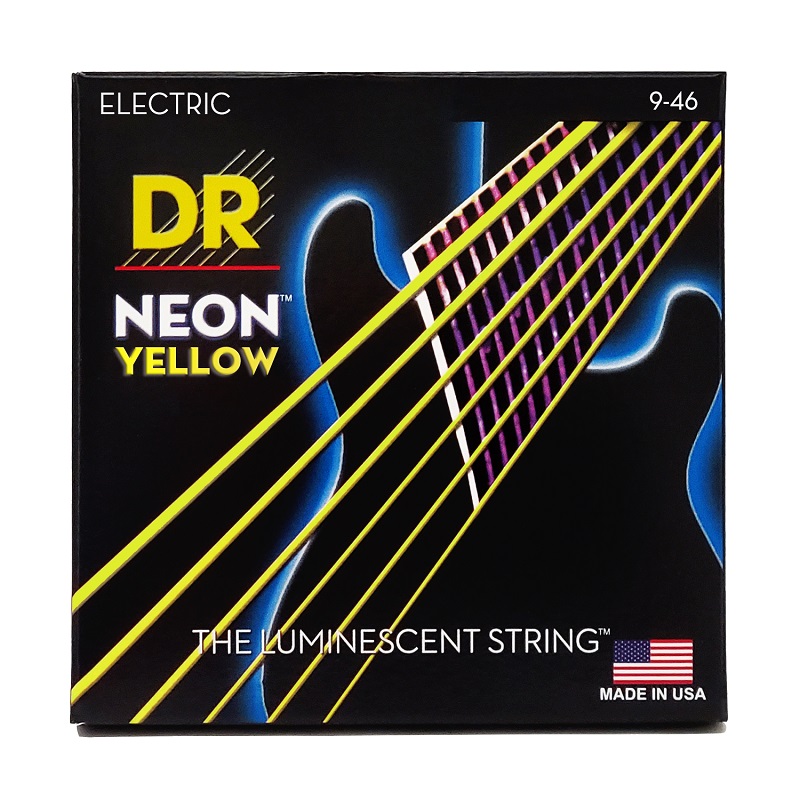 DR STRINGS NEON Yellow Electric - Light Heavy (9-46) Струни для електрогітари