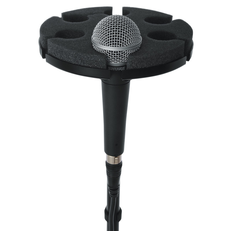GATOR FRAMEWORKS GFW-MIC-6TRAY Multi Microphone Tray Holds 6 Microphones