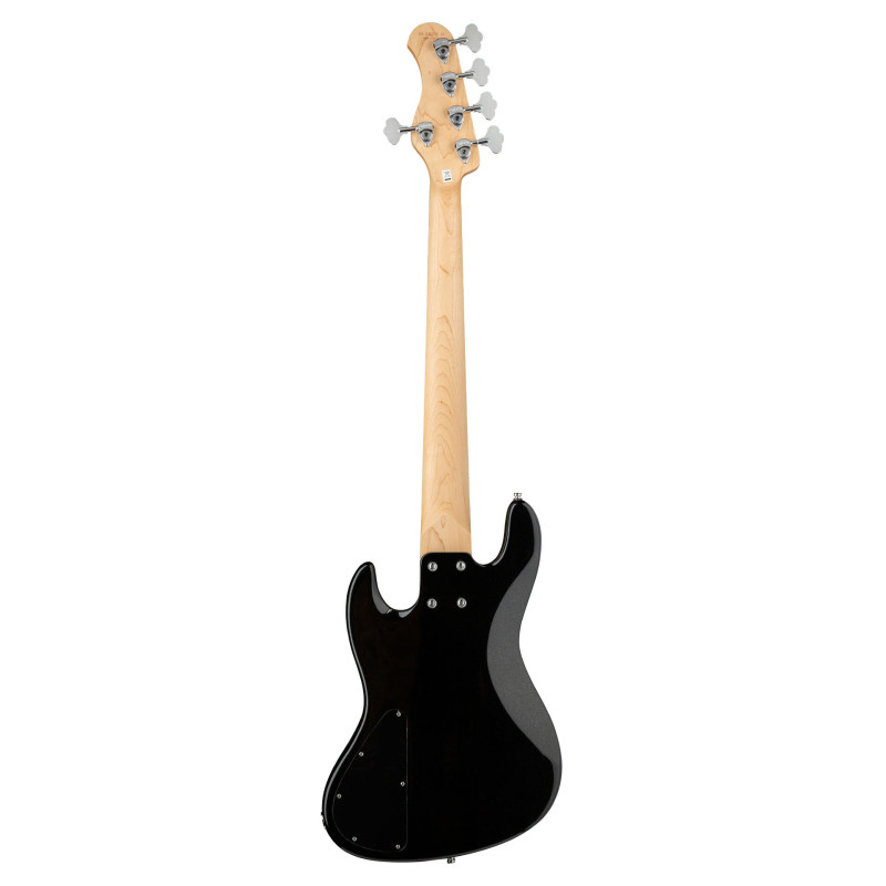 SADOWSKY MetroExpress 21-Fret Hybrid P/J Bass, Maple, 5-String (Solid Black High Polish) Бас-гітара