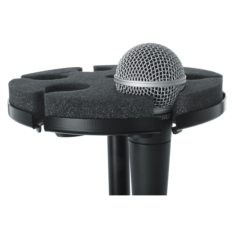 GATOR FRAMEWORKS GFW-MIC-6TRAY Multi Microphone Tray Holds 6 Microphones