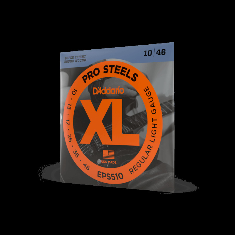 D‘ADDARIO EPS510 XL PROSTEELS REGULAR LIGHT (10-46) Струни для бас-гітари