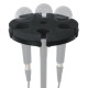 GATOR FRAMEWORKS GFW-MIC-6TRAY Multi Microphone Tray Holds 6 Microphones