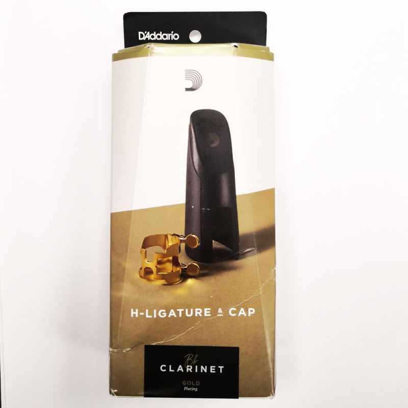 D'ADDARIO HCL1G H-Ligature & Cap - Bb Clarinet Gold Plated