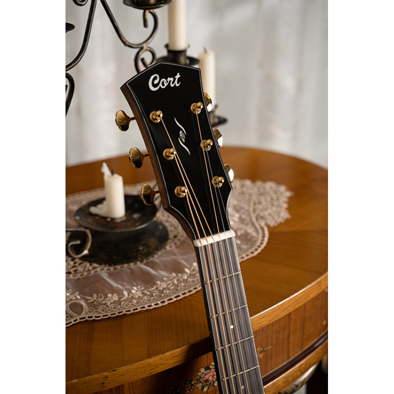 CORT GOLD-DC6 NAT w/case Акустическая гитара