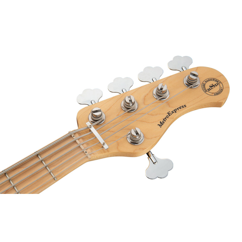 SADOWSKY MetroExpress 21-Fret Hybrid P/J Bass, Maple, 5-String (Solid Black High Polish) Бас-гітара