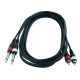ROCKCABLE RCL20932 D4 Patch Cable - 2 x RCA to 2 x TS Jack (1.5m)