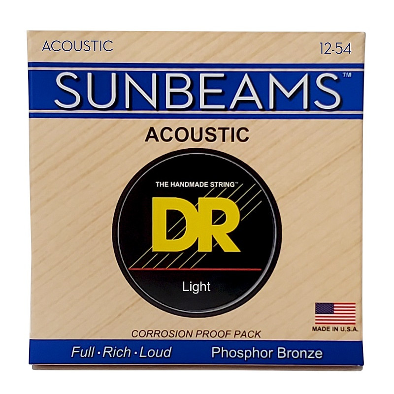 DR STRINGS SUNBEAM Acoustic Phosphor Bronze - Light (12-54) Струни для акустичної гітари