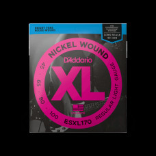 D’ADDARIO ESXL170 XL NICKEL WOUND BASS REGULAR LIGHT DOUBLE BALL END (45-100) Струны для бас-гитары