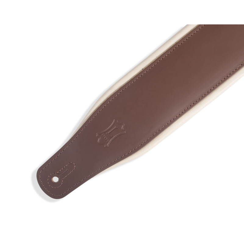 LEVY'S M26PD-BRN_CRM CLASSICS SERIES PADDED TWO-TONE GUITAR STRAP (BROWN, CREAM) Ремень для гитары