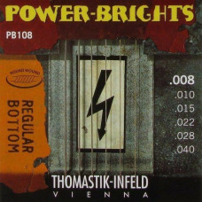 THOMASTIК Комплект струн Thomastik Power-Brights Regular Bottom (extra soft) для електро-гітари Струни для електрогітари