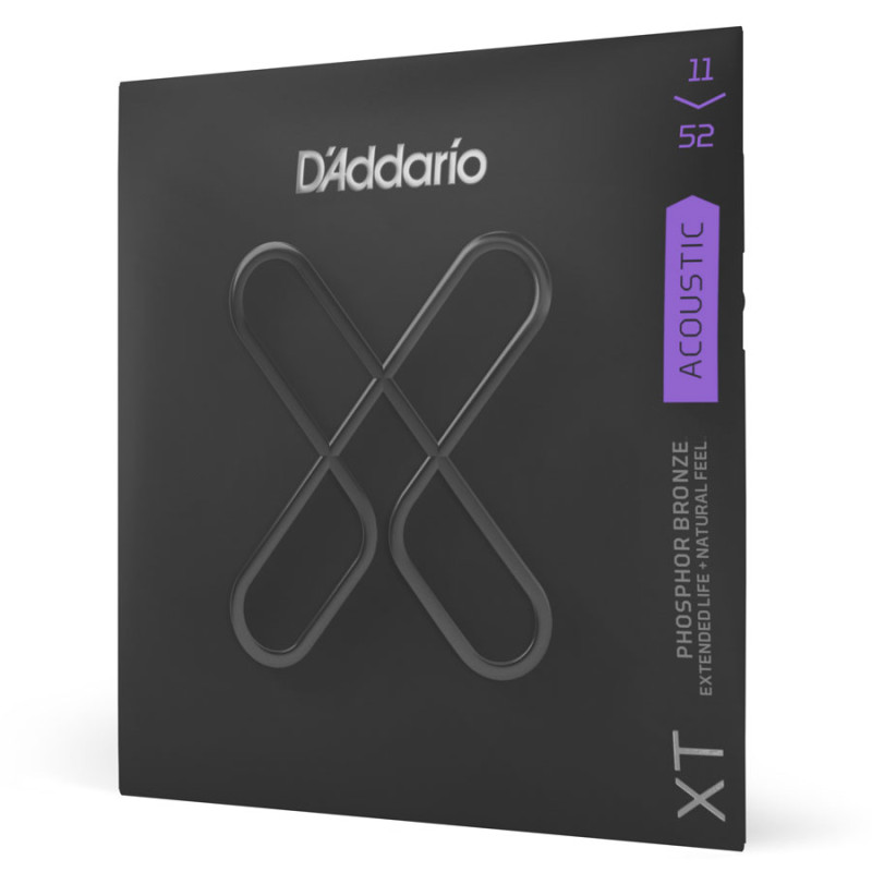 D'ADDARIO XTAPB1152 XT PHOSPHOR BRONZE CUSTOM LIGHT (11-52) Струни для акустичної гітари